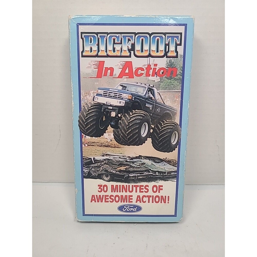 VHS Bigfoot In Action Ford 30 Minutes Of Awesome Action 1988 USA